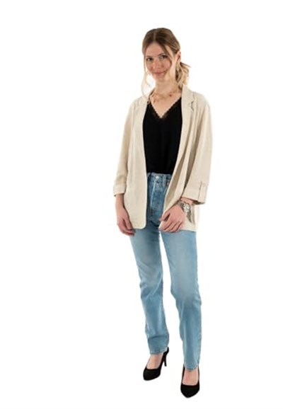 ONLY Onlsiesta 3/4 Open Linen Bl Blazer Tlr Onlsiesta 3/4 Open Linen Bl Blazer Tlr Kadınlar