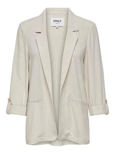 ONLY Onlsiesta 3/4 Open Linen Bl Blazer Tlr Onlsiesta 3/4 Open Linen Bl Blazer Tlr Kadınlar