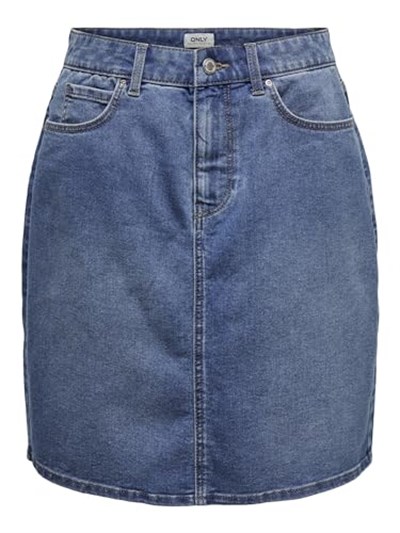 ONLY ONLWONDER HW DNM SKIRT PIM NOOS Kadın Mini Etek Kadın