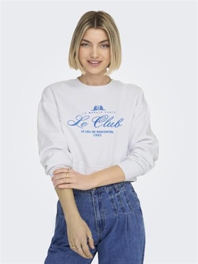 ONLY ONLYRSA L/S O-NECK BOX SWT Sweatshirt Kadın