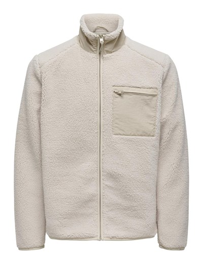 ONLY & SONS Erkek Onsdallas Sherpa Mont OTW Vd Polar Ceket
