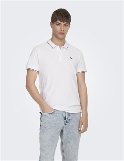 ONLY & SONS Herren Onsfletcher Slim Ss Polo Noos Poloshirt