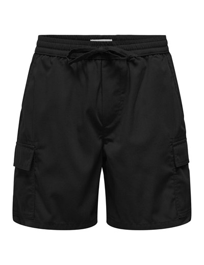 Only & Sons Onskal Cargo 0287 Şort Siyah, M, ONSKAL CARGO 0287 SHORTS, Siyah-102263579, Erkek