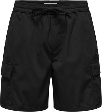 Only & Sons Onskal Cargo 0287 Şort Siyah, M, ONSKAL CARGO 0287 SHORTS, Siyah-102263579, Erkek