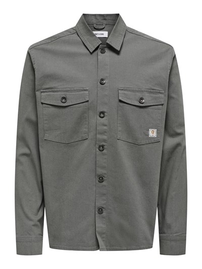 Only & Sons ONSKARI SHIRT 0120 CANWAS LS Gömlek Erkek