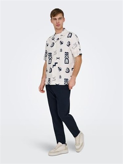 Only & Sons ONSLEO CROP LINEN MIX 0048 PANT Pantolon Erkek
