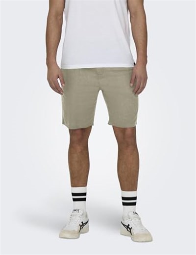 Only & Sons ONSLEO LINEN MIX 0048 SHORTS Şort Erkek