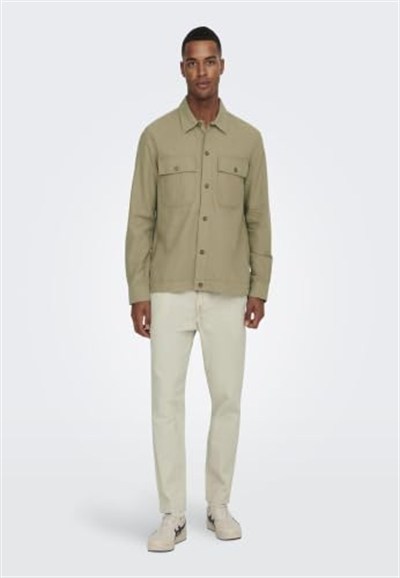Only & Sons Onslinus Crop 0007 Cot Lin Pnt Noos Kumaş pantolon Erkek