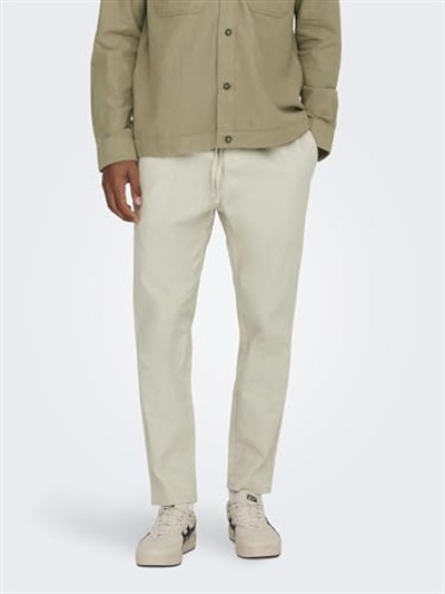 Only & Sons Onslinus Crop 0007 Cot Lin Pnt Noos Kumaş pantolon Erkek