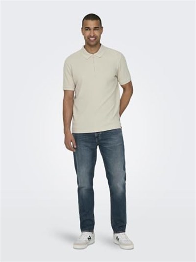 Only & Sons ONSMIKE ZIPPER SS POLO Tişört Erkek