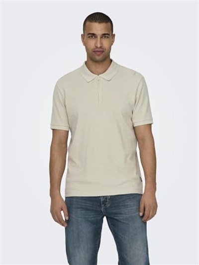 Only & Sons ONSMIKE ZIPPER SS POLO Tişört Erkek