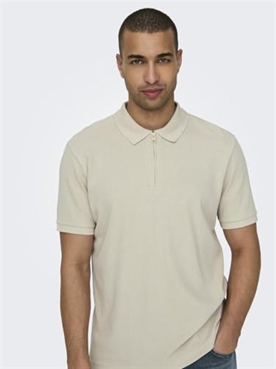 Only & Sons ONSMIKE ZIPPER SS POLO Tişört Erkek