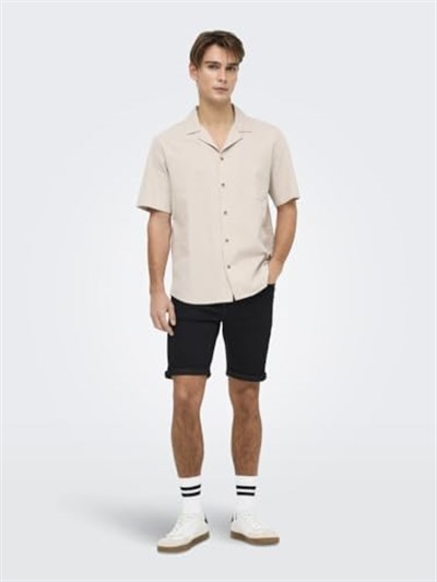 Only & Sons ONSPLY BLKD 9041 PIM DNM SHORTS Şort Erkek