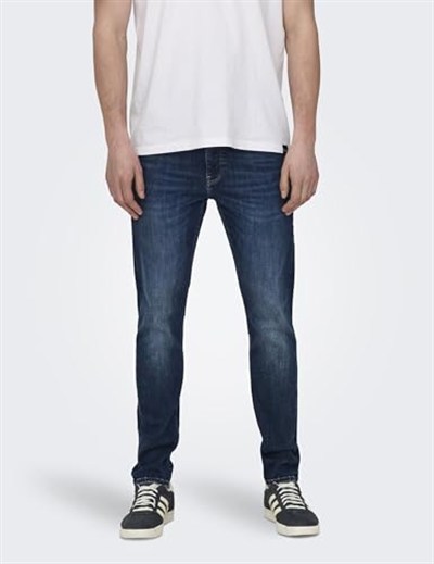 Only & Sons ONSWARP SKINNY DB 9096 DCC DNM NOOS Jean Erkek