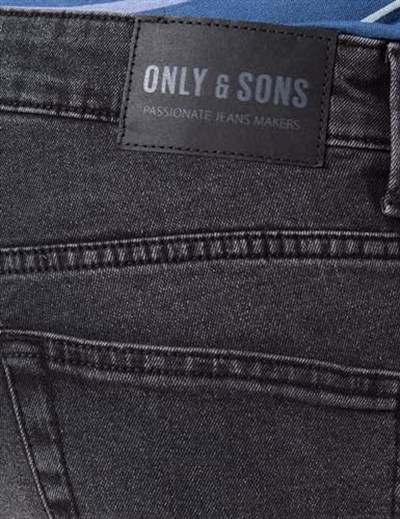 Only & Sons ONSWEFT BLKD 8883 PIM DNM SHORTS Şort Erkek