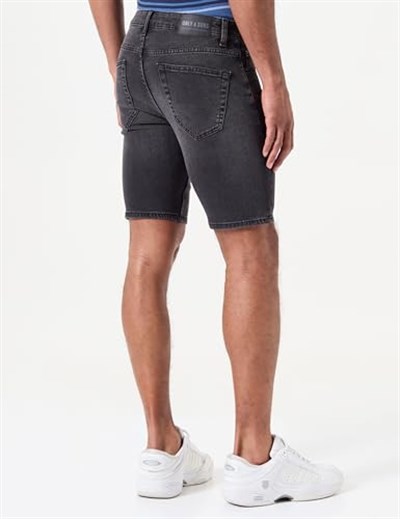 Only & Sons ONSWEFT BLKD 8883 PIM DNM SHORTS Şort Erkek