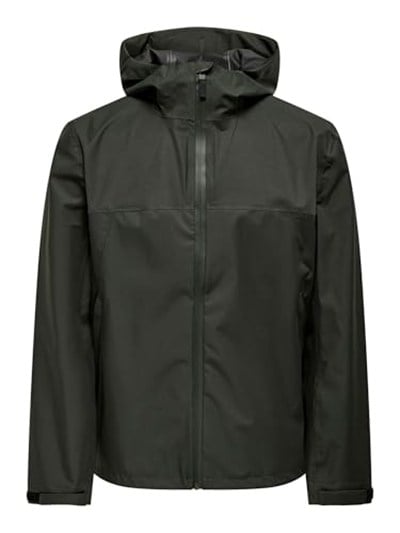 Only & Sons Su Geçirmez Ceket, L, 22031606, Peat, Erkek