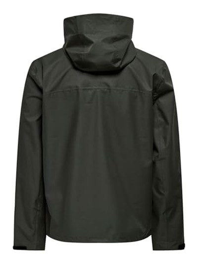 Only & Sons Su Geçirmez Ceket, S, 22031606, Peat, Erkek