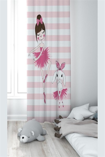 ontheclouds Pembe Balerin Desenli Dijital Baskı Fon Perdesi, 70 x 240, TYC00538338367, pembe-beyaz - Seçenekler: 70 x 200, 70 x 240, 70 x 270, 140 x 200, 140 x 240...