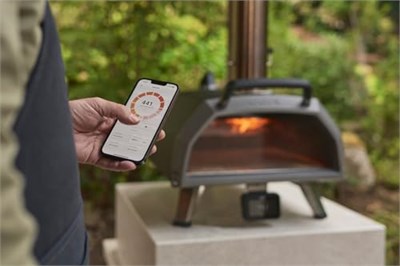 Ooni Karu 2 Pro Çok Yakıtlı Taşınabilir Pizza Fırını - Taş ve Termometreli Dış Mekan Odun Yakıtlı Pizza Makinesi - Arka Bahçe Pişirme için 16 İnç Fırın (Karu 2 Pro)