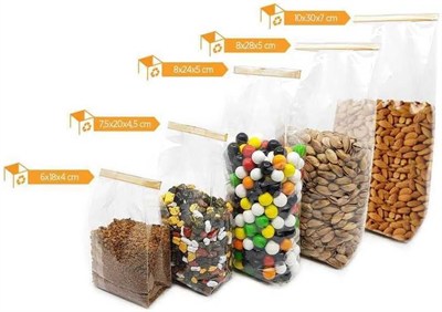 Opp Kare Tabanlı Torba Şeffaf 8x28+5 cm - 100 Adet