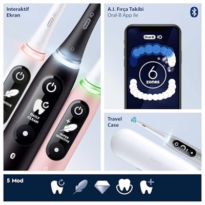 Oral-B iO - 6 Şarjlı Diş Fırçası, Siyah
