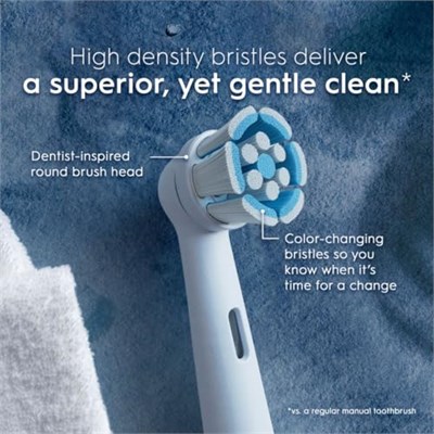 Oral-B iO Serisi Nazik Bakım Elektrikli Diş Fırçası Yedek Fırça Başlıkları, Oral-B Elektrikli Diş Fırçası için, 4 Adet, Beyaz