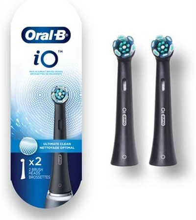 Oral-B - iO Ultimate Clean - 2 fırça başlığı - siyah - 1 adet