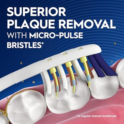 Oral-B Pro-Health Pulsar Pil Diş Fırçası, Yumuşak, Mavi, 2 Adet (1li Paket)