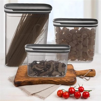 Orchid Foly Life Hava Geçirmez Yemek Hazırlama Saklama Kutusu 1250 ml Kilitli Kapaklı Yeniden Kullanılabilir Plastik Gıda Saklama Kabı, İstiflenebilir Mutfak Düzenleyici Kutuları, BPA İçermez ve