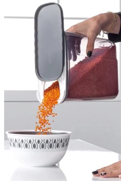 Orchid Foly Life Hava Geçirmez Yemek Hazırlama Saklama Kutusu 1250 ml Kilitli Kapaklı Yeniden Kullanılabilir Plastik Gıda Saklama Kabı, İstiflenebilir Mutfak Düzenleyici Kutuları, BPA İçermez ve
