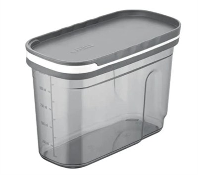 Orchid Foly Life Hava Geçirmez Yemek Hazırlama Saklama Kutusu 1250 ml Kilitli Kapaklı Yeniden Kullanılabilir Plastik Gıda Saklama Kabı, İstiflenebilir Mutfak Düzenleyici Kutuları, BPA İçermez ve