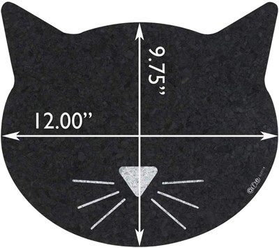 ORE Pet Kedi yüzlü geri dönüştürülmüş kauçuktan servis altlığı