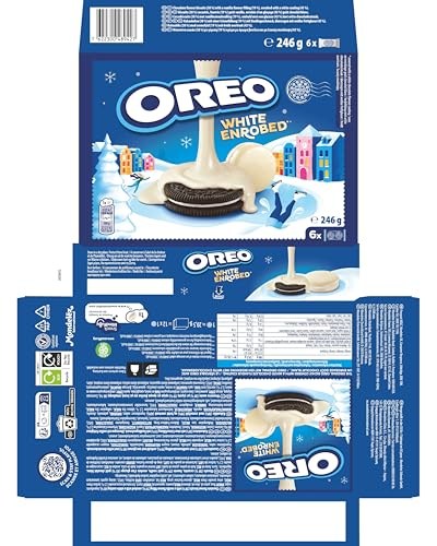 Oreo Enrobed Beyaz Çikolata Kaplamalı Bisküvi 246 gr