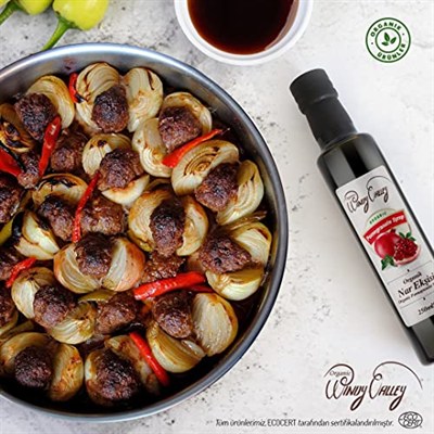 Organic Windy Valley Nar Ekşisi/ECOCERT Sertifikalı (350gr),%100 Saf (Şekersiz & Katkısız) - Sos Değil, Gerçek Nar Ekşisi