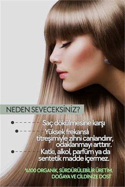 Organik Biberiye Suyu –%100 Saf ve Doğal – Saç Dökülmesine Karşı, Saç Uzamasını Destekler, Saç Derisini Canlandırır