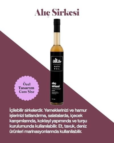 Organik Fermente Alıç Sirkesi Katkısız Cam Şişe – 500 ml