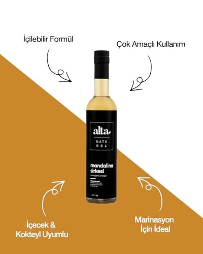 Organik Fermente Mandalina Sirkesi Katkısız Cam Şişe – 500 ml