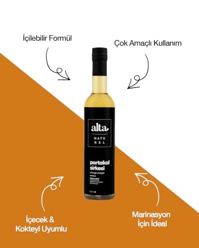 Organik Fermente Portakal Sirkesi Katkısız Cam Şişe – 500 ml