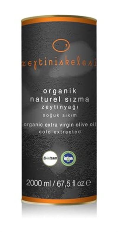 Organik Natürel Sızma Zeytinyağı 2000 ml Teneke