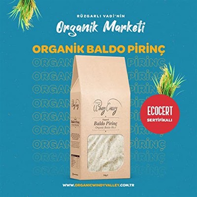 Organik Pirinç-Baldo / ECOCERT Sertifikalı (750gr)