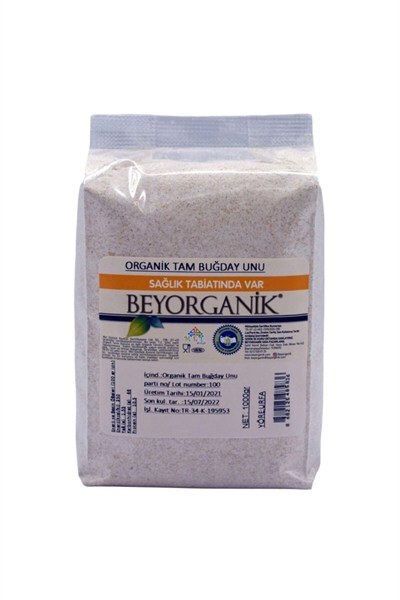 Organik Tam Buğday Unu 1kg