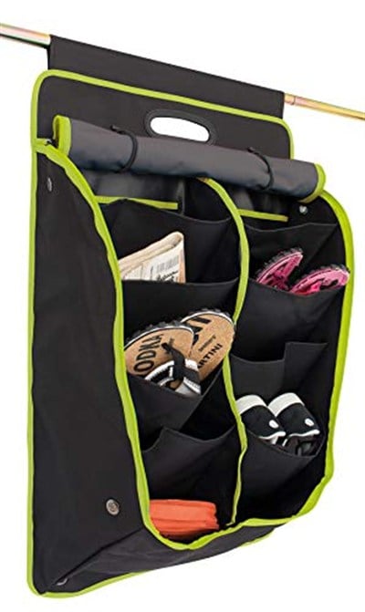 organizer Oxford large 53 x 80 cm polyester black/lime