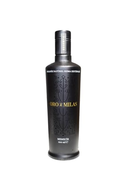 Oro di Milas Organik Premium Reserve Memecik Natürel Sızma Zeytinyağı, Erken Hasat Soğuk Sıkım, 600+ mg/kg Yüksek Polifenollü, 2025/2026 Hasat, PDO Coğrafi İşaretli, Uluslararası Ödüllü, 500 mL