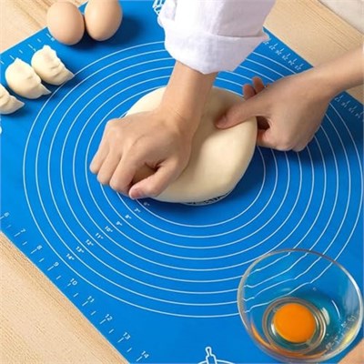 Orret Home 45X65 cm Silikon Ölçekli Kullanımı Kolay Hamur Açma Matı Ekmek Mantı Makarna Hamuru Yoğurma Matı (45x65) - Seçenekler: 40x50, 45x65