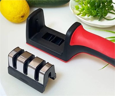 Orret Home Bıçak Bileme Aleti 3 Aşamalı, 3 Açılı Bıçak Bileyici,Bıçak Keskinleştirmek İçin Pratik Mutfak Eşyası