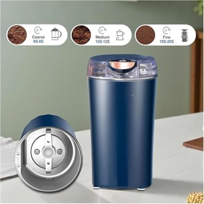 Orret Home Elektrikli Kahve ve Baharat Değirmeni – 28000 RPM Güçlü Motor, Paslanmaz Çelik Yapı, Geniş Hazne, Yedek Bıçak Hediyeli, Mama ve Lapa Yapımı İçin Çok Amaçlı Otomatik Öğütücü