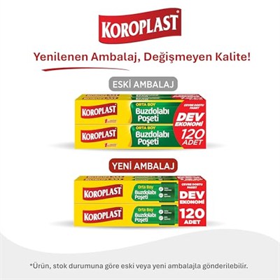 Orta Boy Buzdolabı Poşeti Dev Ekonomi 120’li, Yeni Ekonomik Buzdolabı Poşeti Orta Boy 24x35 cm, BPA İçermez, Sızdırmaz Saklama Torbası, Meyve, Sebze, Yemek, Et, Tavuk, Gıda Saklama Torbası