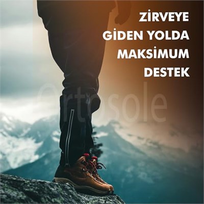 OS202 | Ark Ve Jel Destekli, Zorlu Arazi Ve Tırmanışlar Için Topuk Destekli Ortopedik Iç Tabanlık (36-40)
