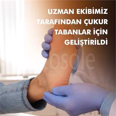 OS205 | Çukur Taban için Ortopedik, Ark ve Jel Destekli, Darbe Emici Pes Cavus İç Tabanlık (36-40)